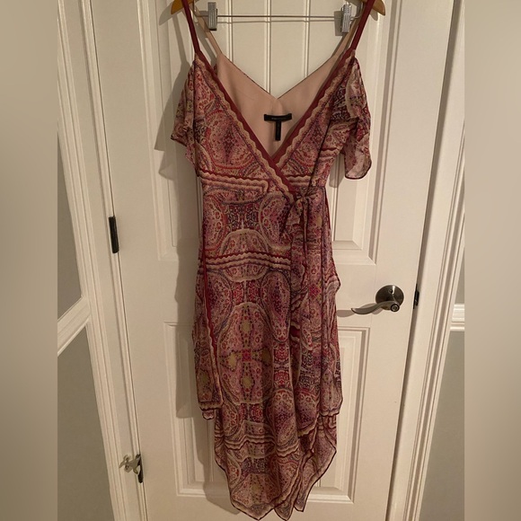 FESTIVAL COLD SHOULDER WRAP HANDKERCHIEF
DRESS - Picture 4 of 7